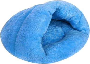 Кімната для собак та котів ITODA: м'яке ліжко-будиночок для собак, котів, цуценят та кошенят. Блакитний колір.