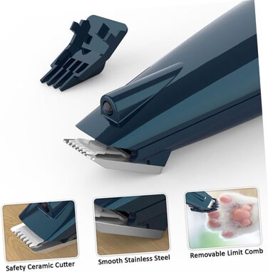 Електричний триммер для кігтів котів та собак, акумуляторний, безпечний для тварин, для професійного та домашнього використання