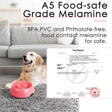 Миска для собак та котів Uperdeign, антизатримка, інтерактивна, 600 мл, рожева