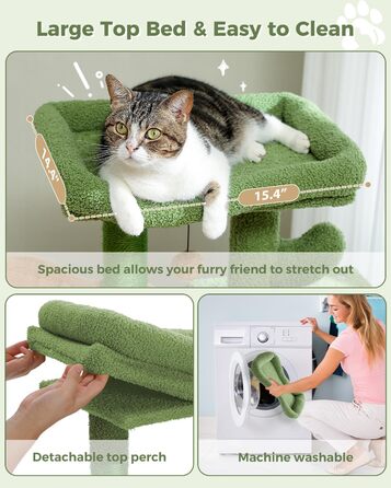 Котячий комплекс MUTTROS Cactus 90 см – м’який будиночок, ігровий стовпчик для котів, гамак, підвісна іграшка, кігтеточка для домашніх котів