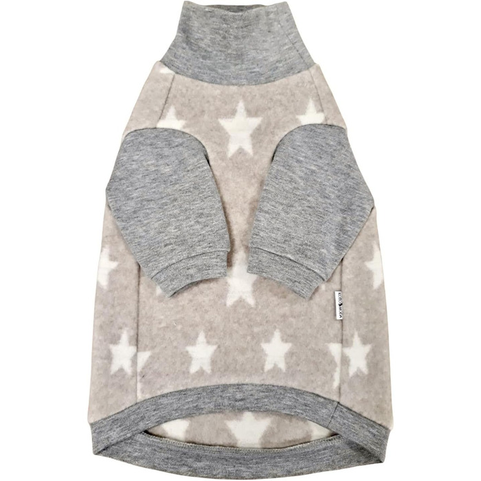 Пуловер для котів без шерсті Kotomoda зірки, теплий фліс, для Sphynx та інших голих порід (M)