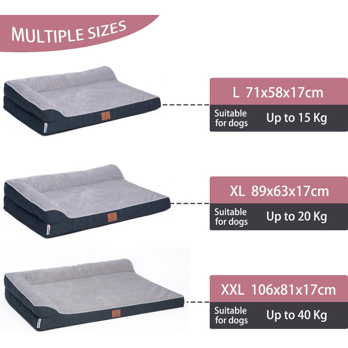 Ортопедичне лежанка для собак преміум-класу з піною 