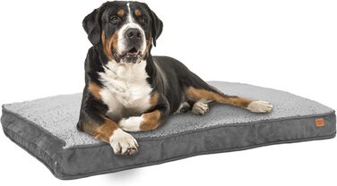 Килимок для собак IB Style Dreams, лежанка для собак, килимок для собак, лежанка середніх собак, собаче ліжко, знімний чохол, L (XL 120x78 см, сірий)