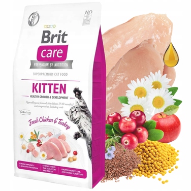 Сухий корм Brit Care Cat Grain-Free для кошенят, 7 кг