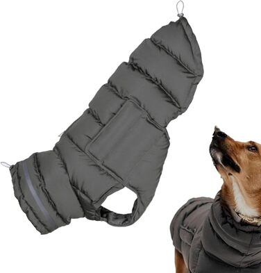 Водонепроникні зимові куртки для собак, тепла захисна куртка для собак, одяг для холодної погоди, аксесуари для собак, зимові, сірі