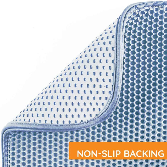 Килимок для котячого туалету KA®, великі коти, водонепроникний, EVA, PVC, двошаровий, для дому, балкону, вітальні