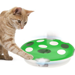 Інтерактивна іграшка для котів Namsan з інфрачервоним сенсором, USB-C зарядка, тиха, електрична - зелена