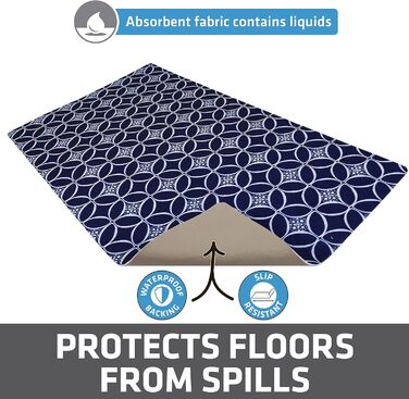 Підкладка для собак та котів Drymate, поглинаюча тканина, водовідштовхувальна підкладка, нековзна, придатна для прання в машині, міцна, 30,5 x 50,8 см, колір 