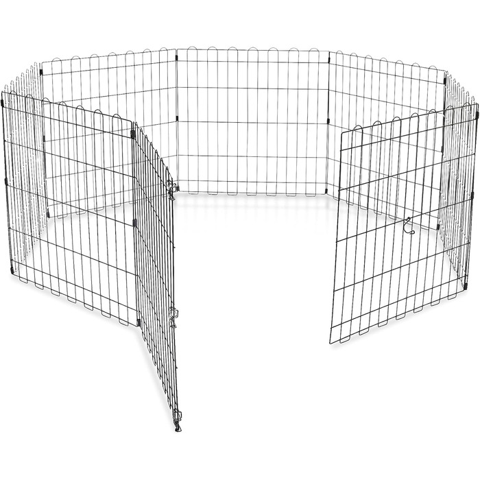Вольєр для собак та інших домашніх тварин Amazon Basics, металевий, складний, 91 x 61 см