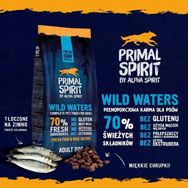 Сухий корм для собак Primal Spirit 70% Wild Waters, 12 кг