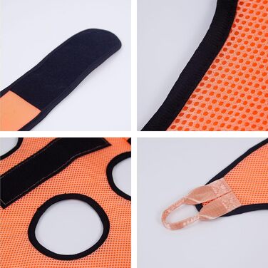 Гамак для собак та котів Nybhyjka для підстригання кігтів, зручна шлейка для грумінгу, помаранчевий, великий розмір