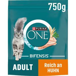 Сухий корм для дорослих котів Purina ONE Bifensis з куркою, набір 6 x 750 г