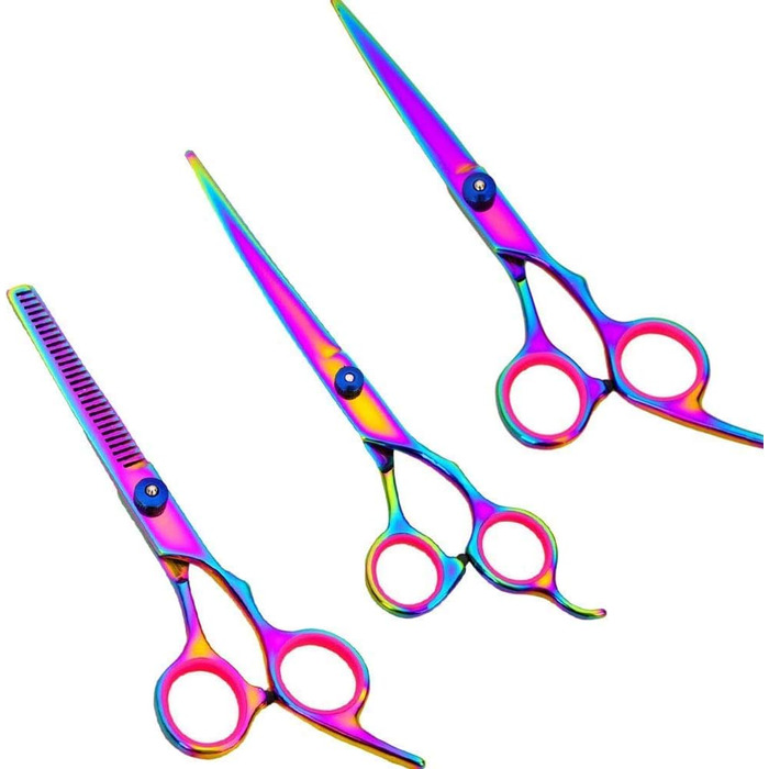 Набір для стрижки тварин QUNINE: професійні ножиці для стрижки собак та котів, 7-дюймові ножиці для фінальної обробки, нержавіюча сталь