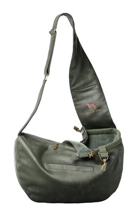 Трансформер для собак Noah & Paw до 5 кг, веганська шкіра, зелений, 38 x 15 x 14 см