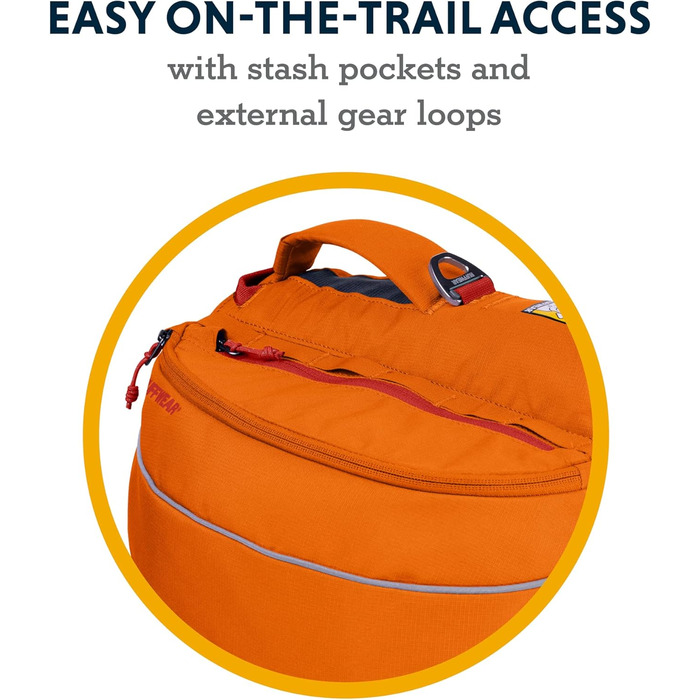 RUFFWEAR Approach Pack - рюкзак для собак, Small (41x36x6 см, Campfire Orange)