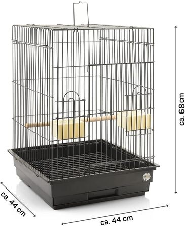 Транспортна клітка Montana Cages EOS 44x44x68 см антик для великих папуг і птахів