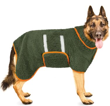 Рушник для собак Bienbee, XXL, швидковисихаючий, супер вбираючий, темно-зелений