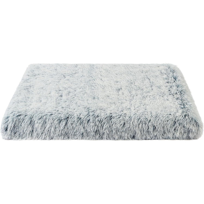 Крісло-лежанка для собак та котів Aomig, квадратне, плюшеве, 75x50x8 см, сірий колір