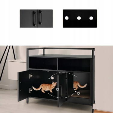 Комод 2 в 1: Будиночок для кота з дряпалкою