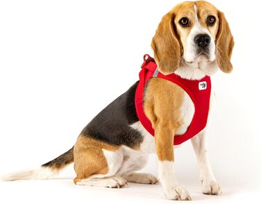 Шлейка для собак Curli Clasp Softshell, червона, розмір M