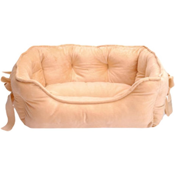 М'яке ліжко для собак M&Catree: зручне, антиковзаюче, миється, плюшеве, для маленьких та середніх собак, хакі, 40 x 50 x 22 см
