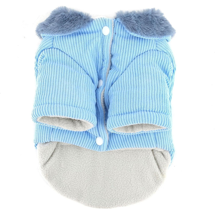 Зунеа Куртка для собак з кордурової тканини, тепла, з флісовою підкладкою, для цуценят, з кільцем D, мила, для холодної погоди, тепла, для чихуахуа, зелена, розмір XS