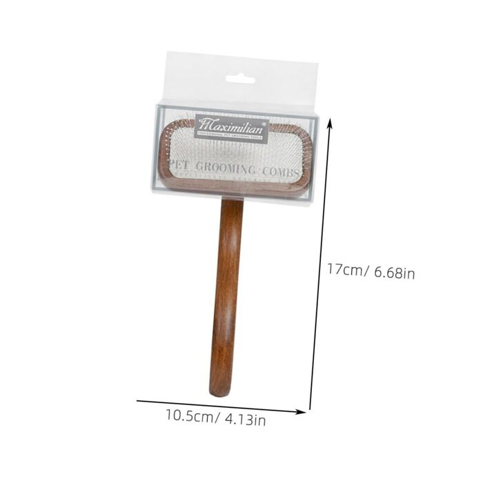 Гребінець для грумінгу собак та котів Haustierkamm: для довгої та короткої шерсті, антиковзаюча ручка