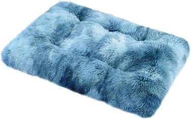М'яке ліжко для собак квадратної форми, середнього розміру, блакитного кольору (65x48 см)