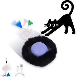 Іграшка для котів GoldenSun: м'ячик-дзига з дзижчанням, килимок з мишками, 5-лочкове хованки, блакитний колір