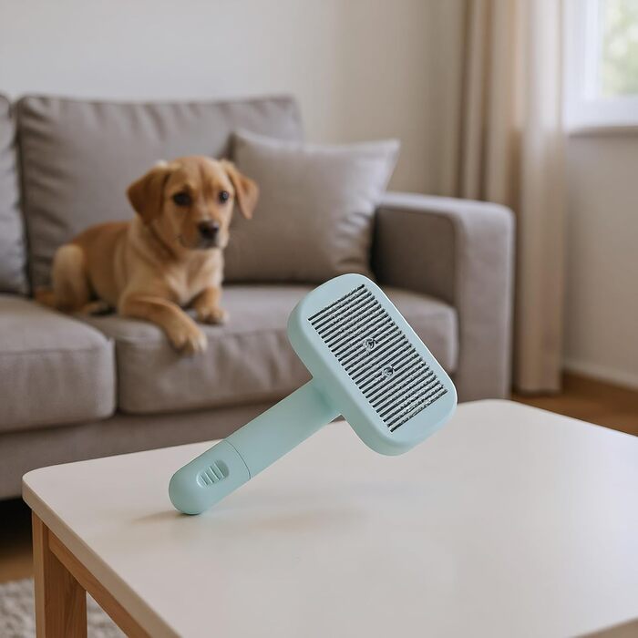 Щітка для собак Slicker відмінної якості - самоочисна, антистатична, для видалення підшерстка | Розплутування, масаж, вичісування