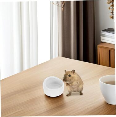 Набір мисок для хом'яків та дрібних тварин Ipetboom (2 шт) - білий, для води та корму