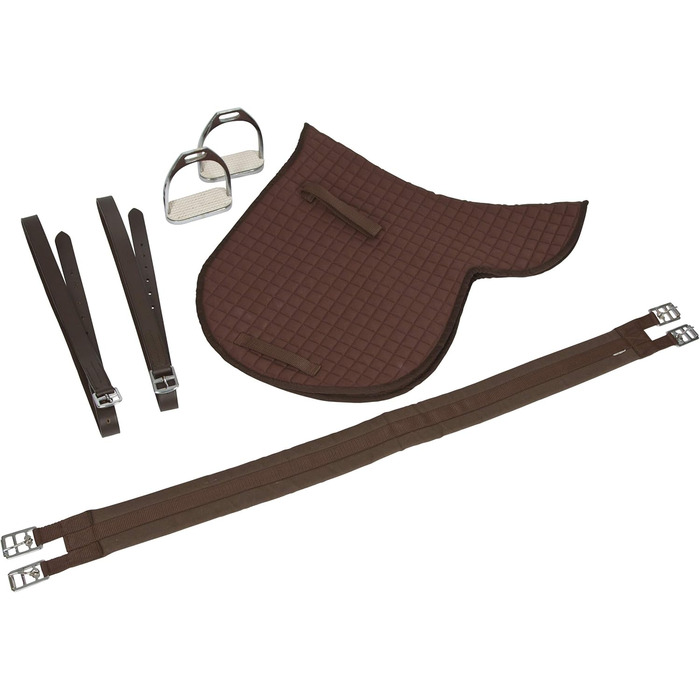 Сідло Covalliero Sattelset для Haflinger, коричневе, 17,5 дюймів: комфорт та хороша посадка