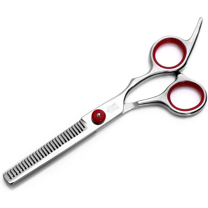 Набір професійних ножиць для грумінгу WYGC PETS: прямі та зігнуті ножиці для собак та котів, 6 дюймів, нержавіюча сталь
