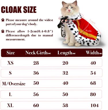 Розкішна мантія Lovelyhop для котів та собак на Halloween, королівський костюм (XS, індиго)