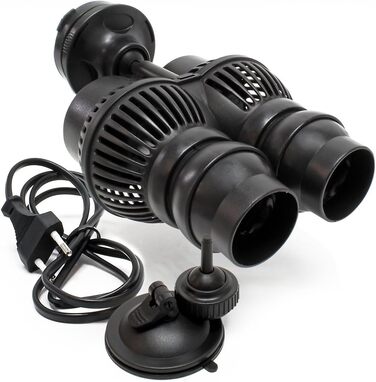 Помпа для акваріума SunSun JVP-202AB, 12000 л/год, 24 Вт, з двома регульованими насадками, присоскою і магнітним кріпленням