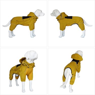 Водонепроникний дощовик для собак LOVELONGLONG з відстібним капюшоном, вітрозахисна куртка для собак на весь рік, фіолетова, розмір 3XL