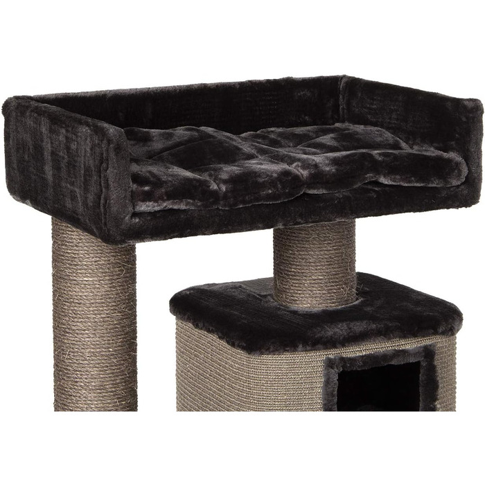 Дряпка для котів Kratzbaum Portland антрацит - велика, з міцними сизалевими стовпчиками, 69x47x124 см