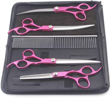 Набір професійних ножиць для грумінгу тварин: для собак та котів, з нержавіючої сталі