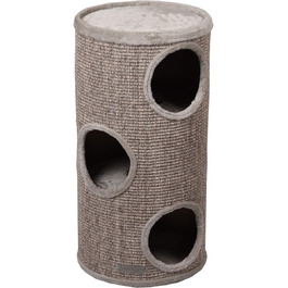 Драбина для котів Flamingo Greta M – 70 см, діаметр 36 см, сизаль та плюш, 3 яруси