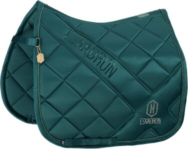 Ескадрон Heritage Schabracke Bicross Mattgloss Almond/Trueblue/vintagegreen - підкова для коней Pony Dressur (PD)