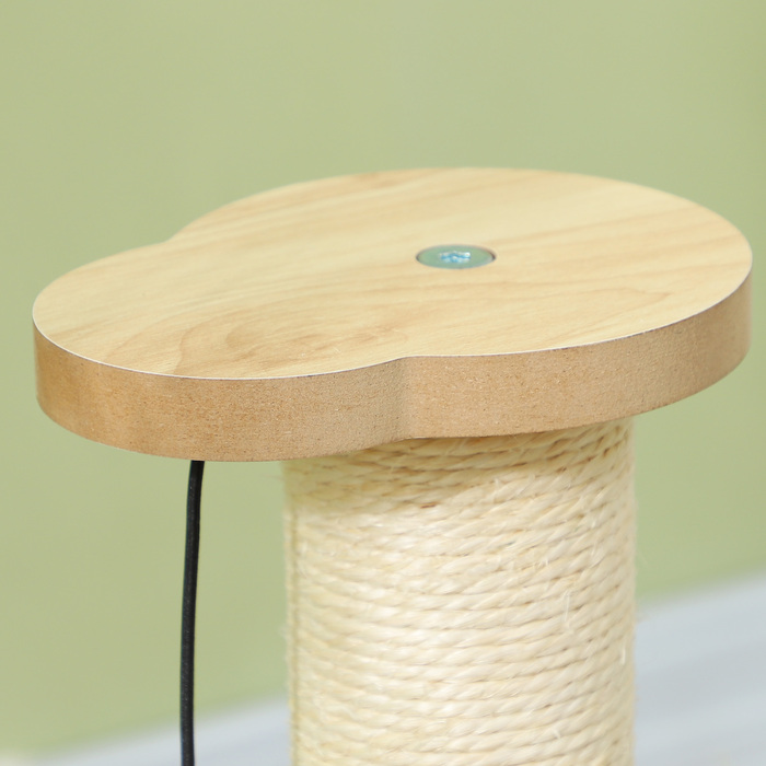 Кігтеточка PawHut 4-в-1, кігтеточка 49 см, кігтеточка Sisal Cat з ігровим м'ячем, кігтеточка для кішок для котів, меблі для дряпання кішок, кімнатна, дуб | Аосом