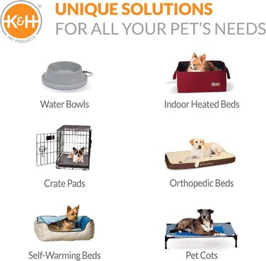Кiмнатне охолоджувальне ліжко для собак K&H Pet Products Coolin' - середній розмір, 81x64x18 см