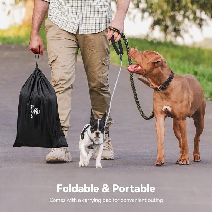 Pawaboo Вольєр для цуценят Extra Large, портативний, чорно-сірий, 91x61x61 см