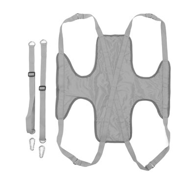 Набір гамаків для домашніх тварин, дихаючий матеріал, запобігає натиранню, регульовані ремені, шлейка для собак, повід для маленьких тварин (L), сірий L