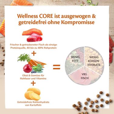 Сухий корм для котів Wellness CORE Original Стерилізовані, Лосось (Океан), 4 кг