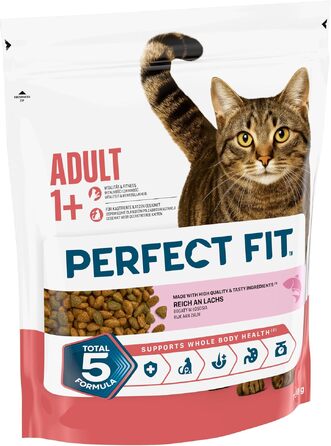 Сухий корм для дорослих котів Perfect Fit Adult 1+ з лососем, 7 кг