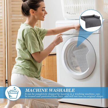 Ортопедичне ліжко для собак великих порід, водонепроникне, миється, 75x75 см