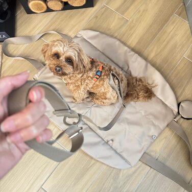 Сумка Tasche 2-в-1 з підстилкою для собак – складана, легка, водовідштовхувальна. В комплекті: косметичка, сумка для снеків, поводок, карабін