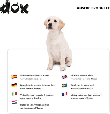 Шлейка для собак DDOXX Nylon Step-In, світловідбиваюча, регульована, анти-вислизання | для маленьких та великих собак, котів, цуценят | для авто | помаранчевий, розмір M