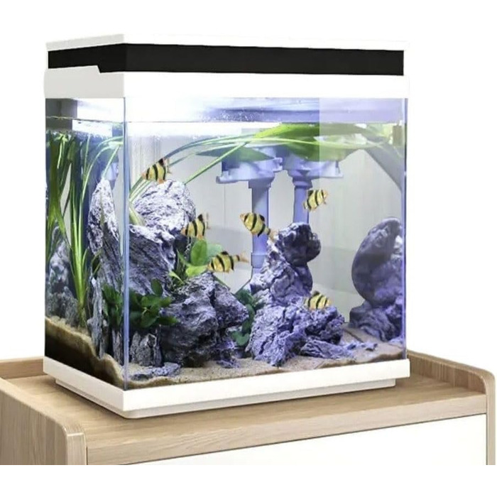 Акваріумний комплект AquaOne HNE-300 13 л з LED-підсвіткою, фільтром і помпою — міні наноакваріум для риб і креветок